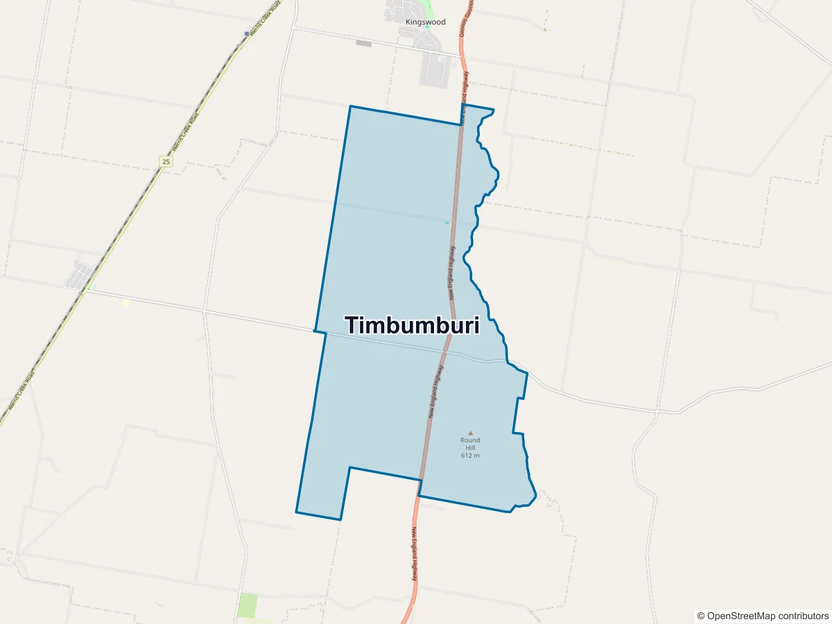 Map of Timbumburi, NSW, Australia