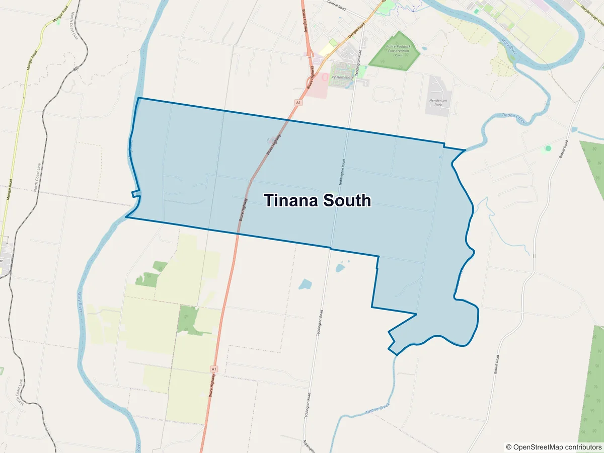 Map of Tinana South, QLD, Australia