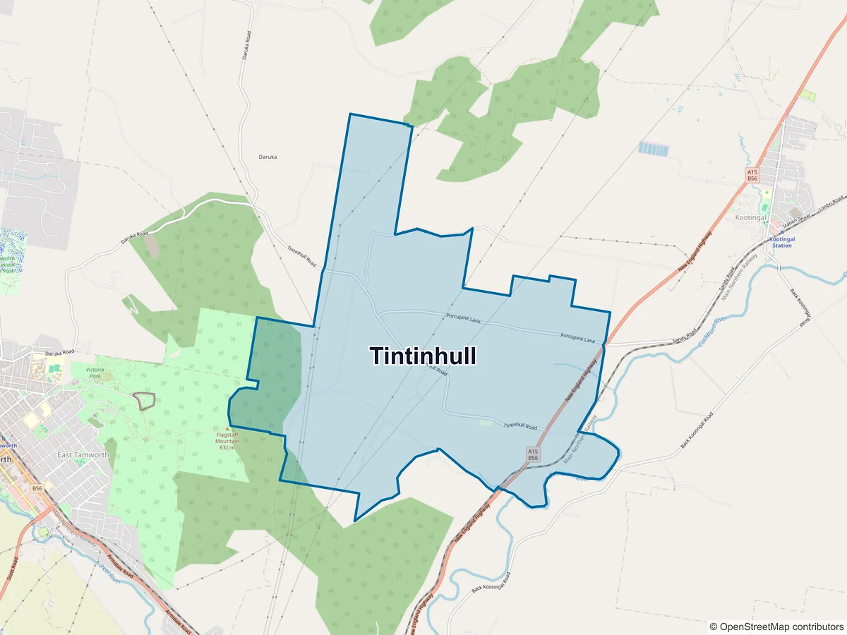 Map of Tintinhull, NSW, Australia
