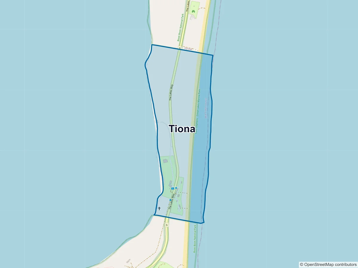Map of Tiona, NSW, Australia