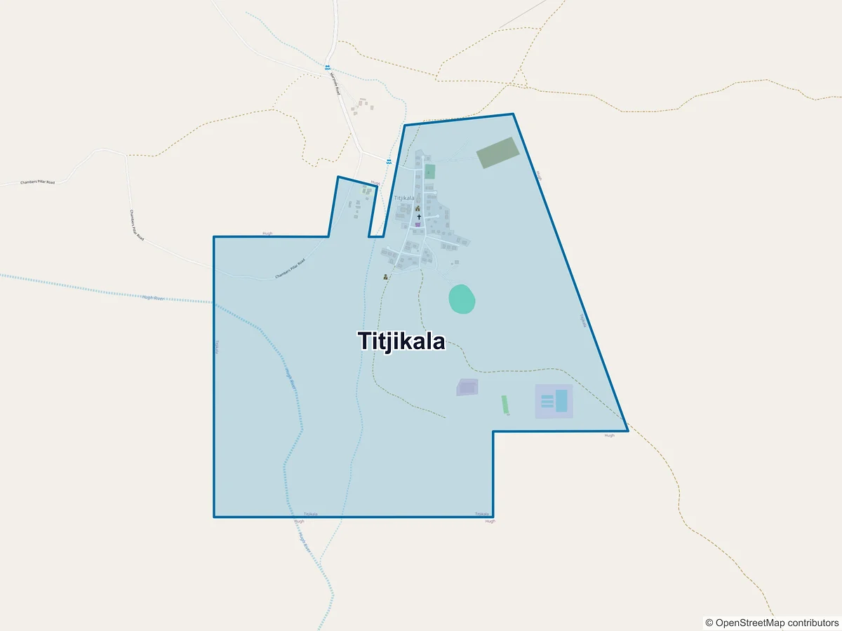 Map of Titjikala, NT, Australia