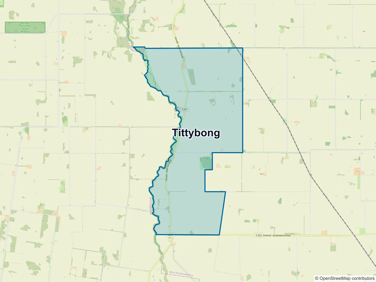 Map of Tittybong, VIC, Australia