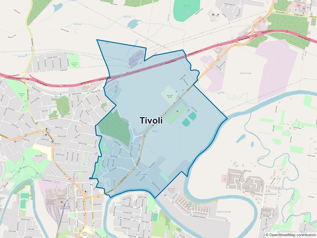 Map of Tivoli, QLD, Australia