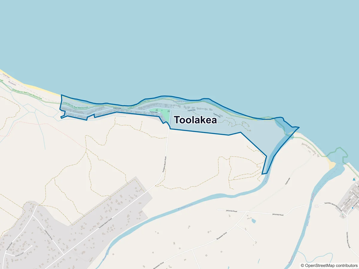 Map of Toolakea, QLD, Australia