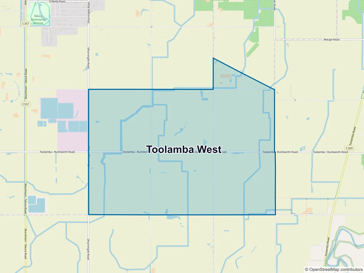Map of Toolamba West, VIC, Australia
