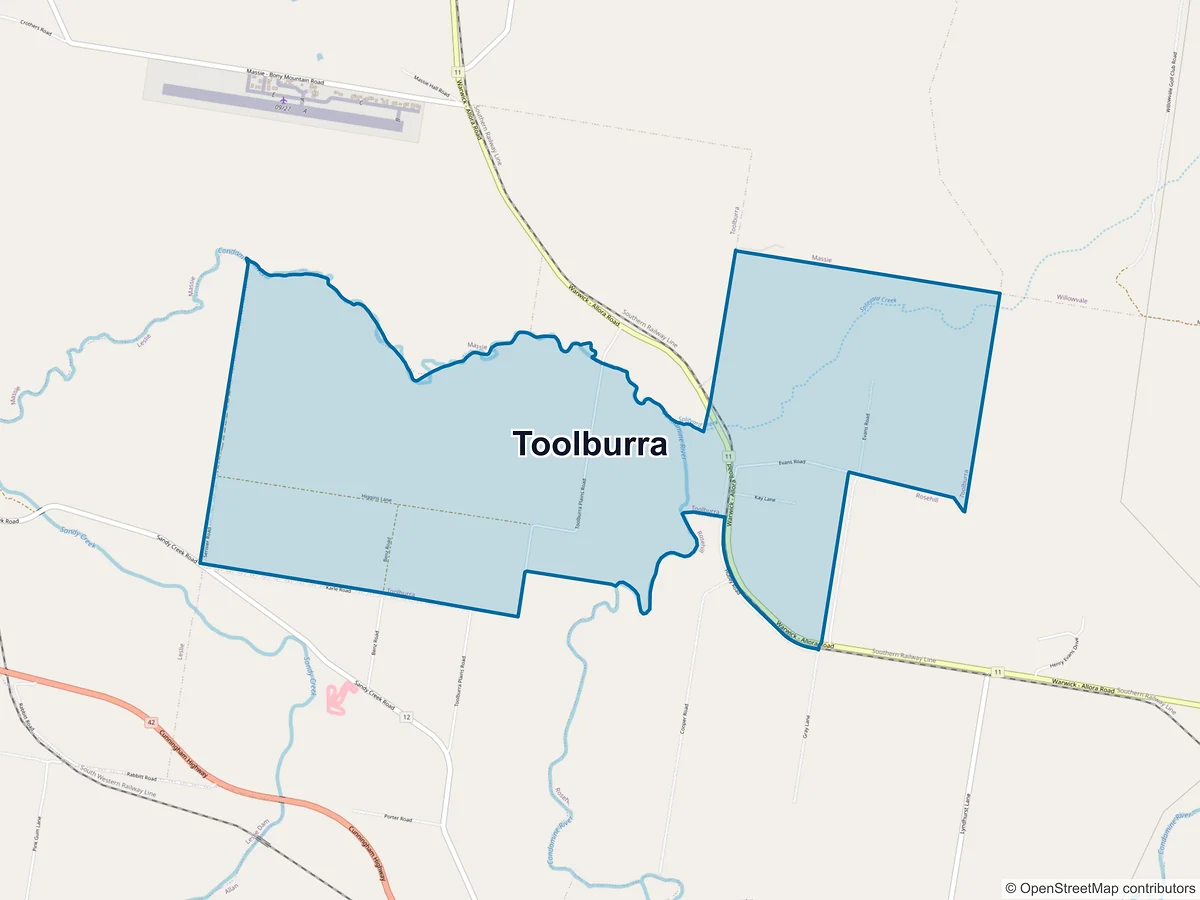 Map of Toolburra, QLD, Australia