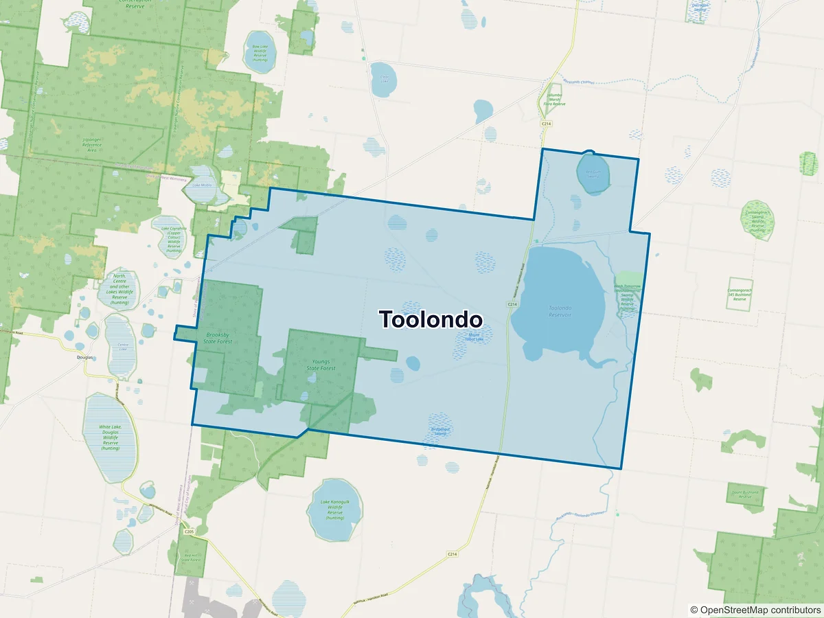 Map of Toolondo, VIC, Australia