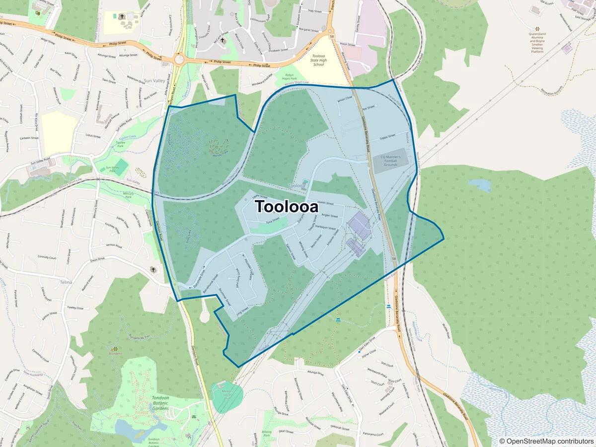 Map of Toolooa, QLD, Australia