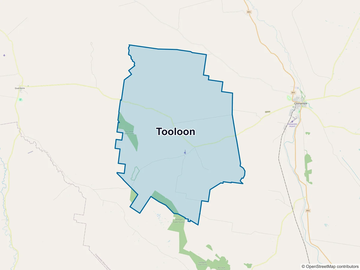 Map of Tooloon, NSW, Australia