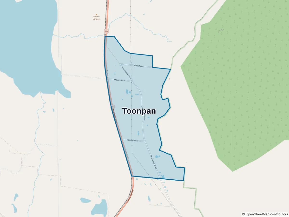 Map of Toonpan, QLD, Australia