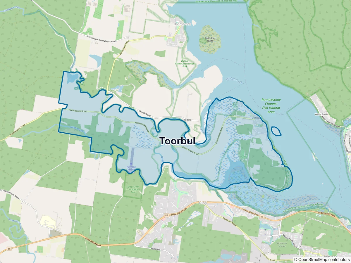 Map of Toorbul, QLD, Australia