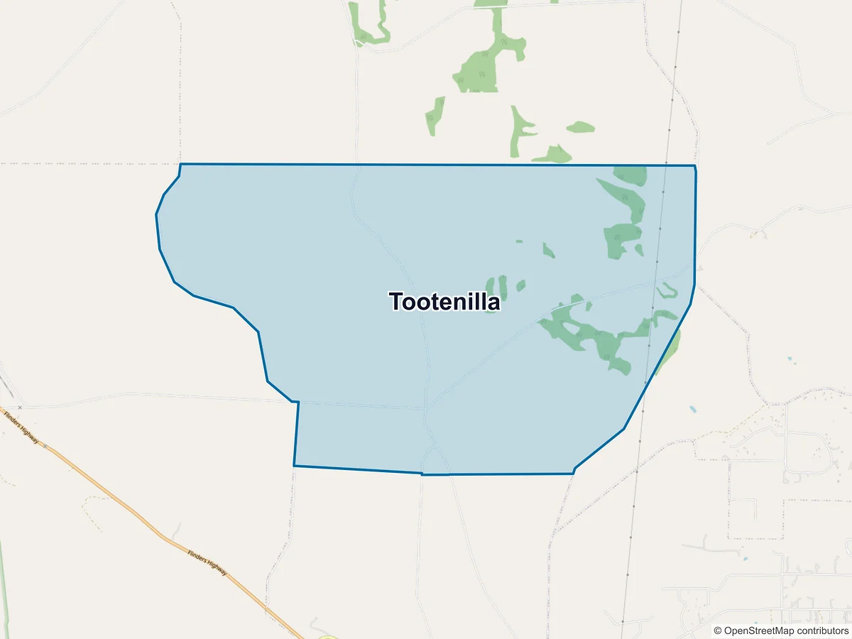 Map of Tootenilla, SA, Australia