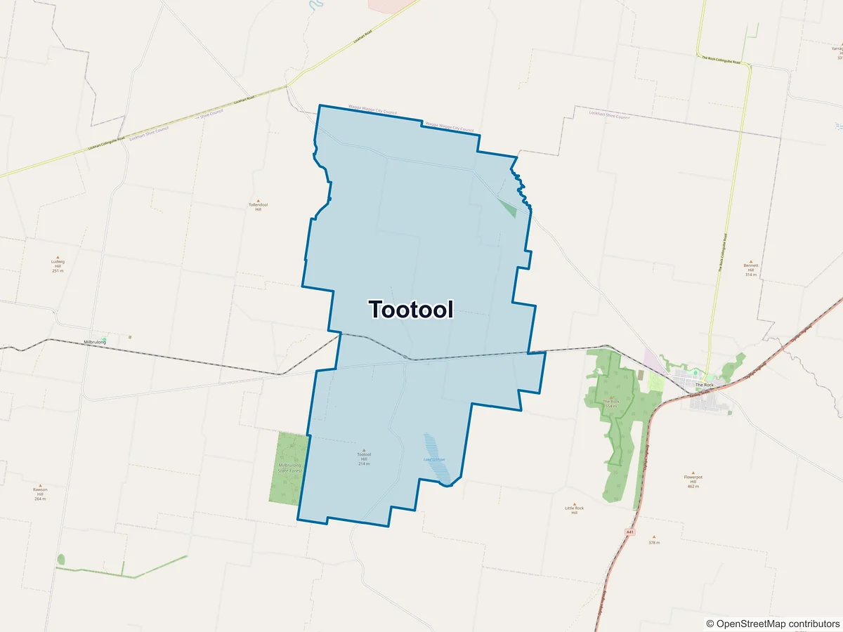 Map of Tootool, NSW, Australia