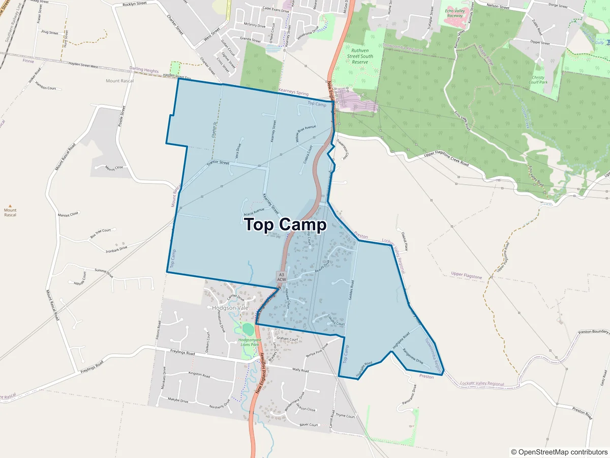 Map of Top Camp, QLD, Australia