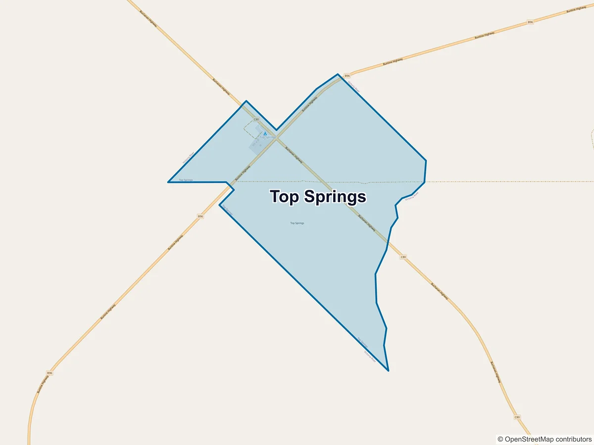 Map of Top Springs, NT, Australia