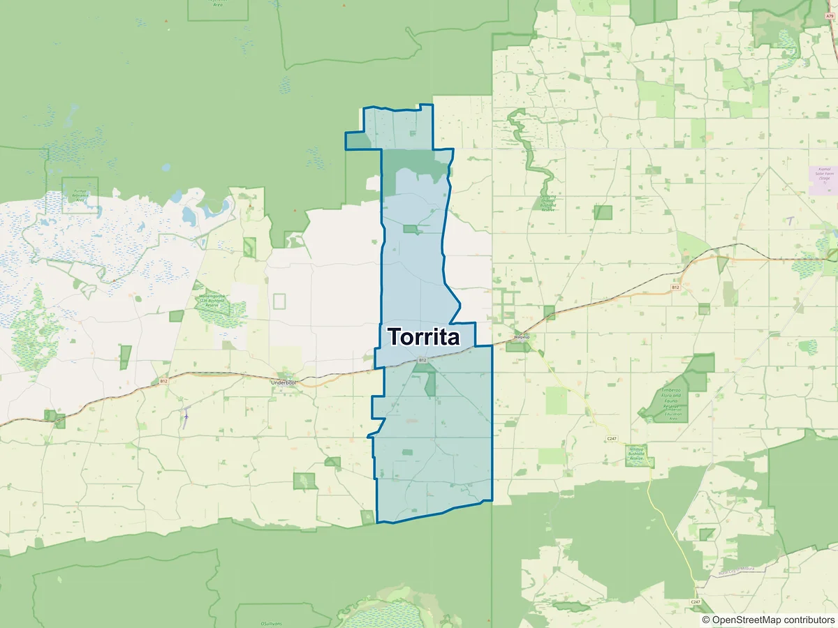 Map of Torrita, VIC, Australia