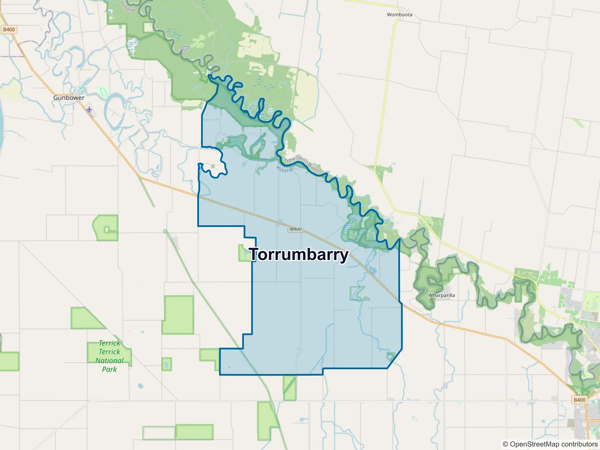 Map of Torrumbarry, VIC, Australia