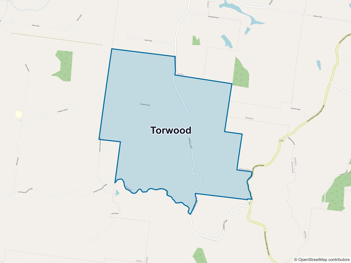 Map of Torwood, VIC, Australia