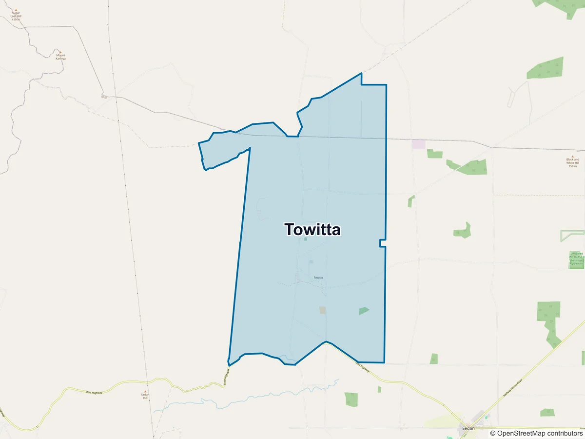 Map of Towitta, SA, Australia