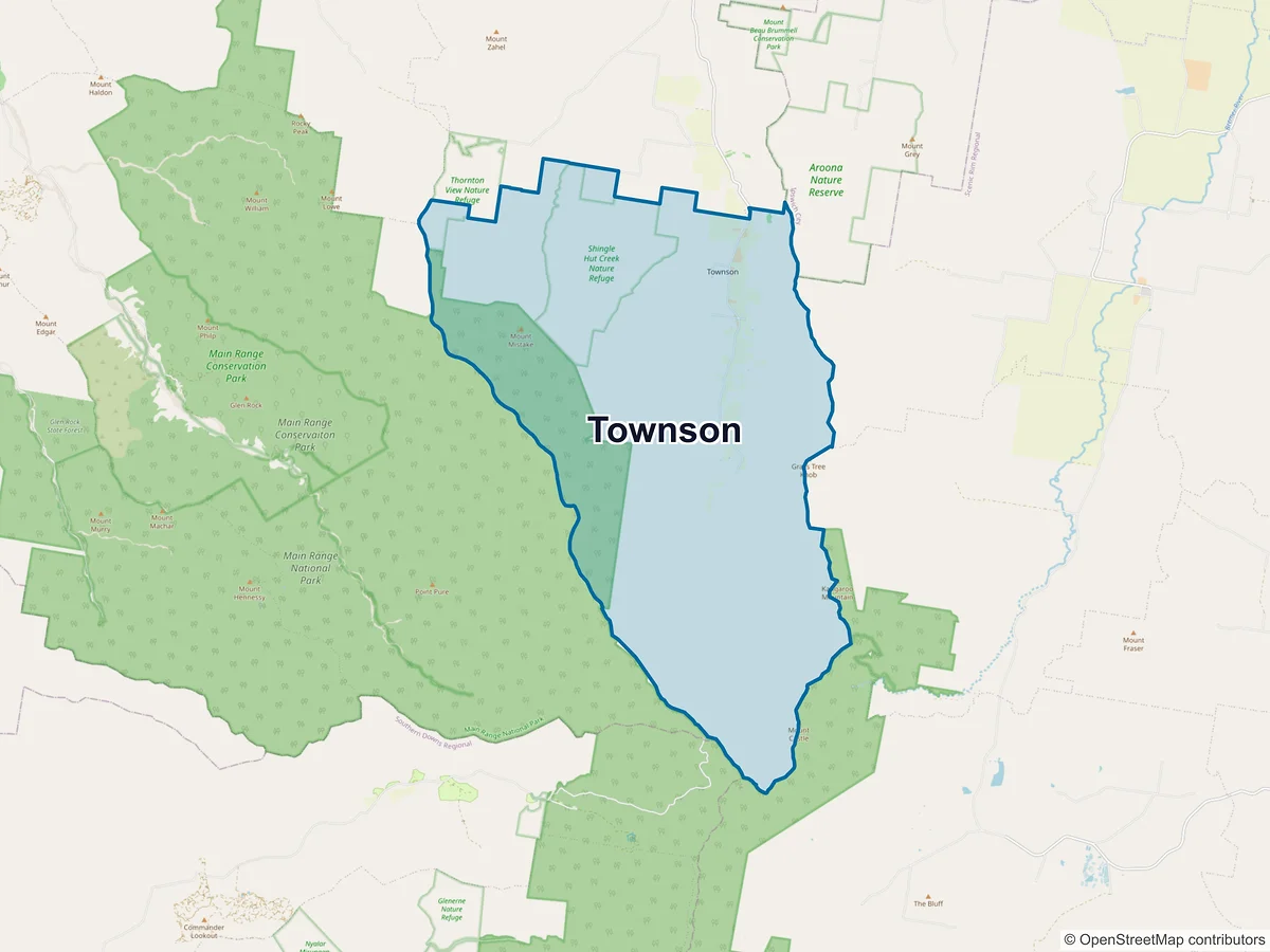 Map of Townson, QLD, Australia