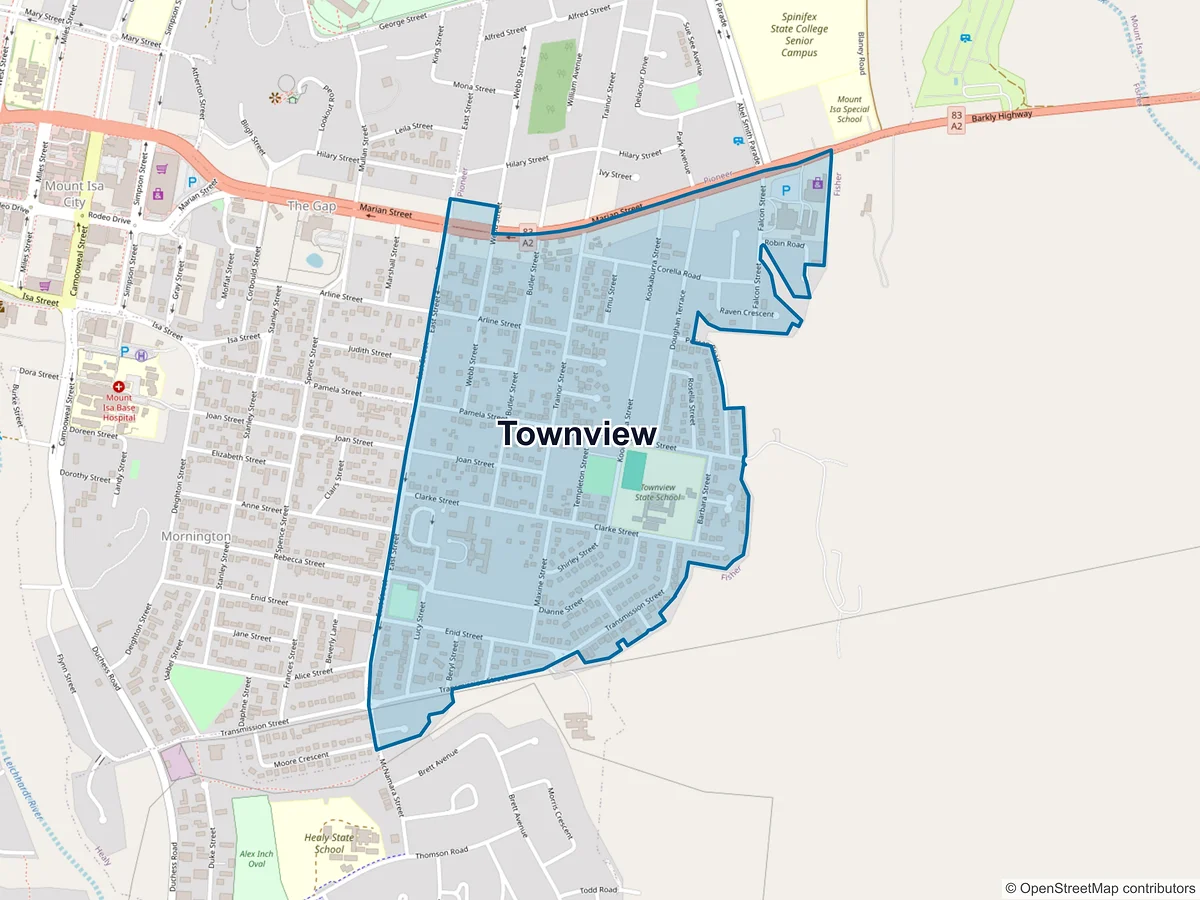 Map of Townview, QLD, Australia