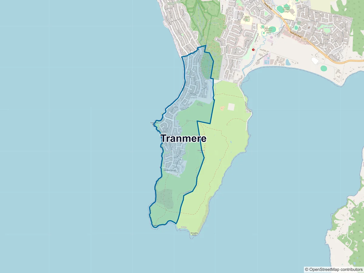 Map of Tranmere, TAS, Australia
