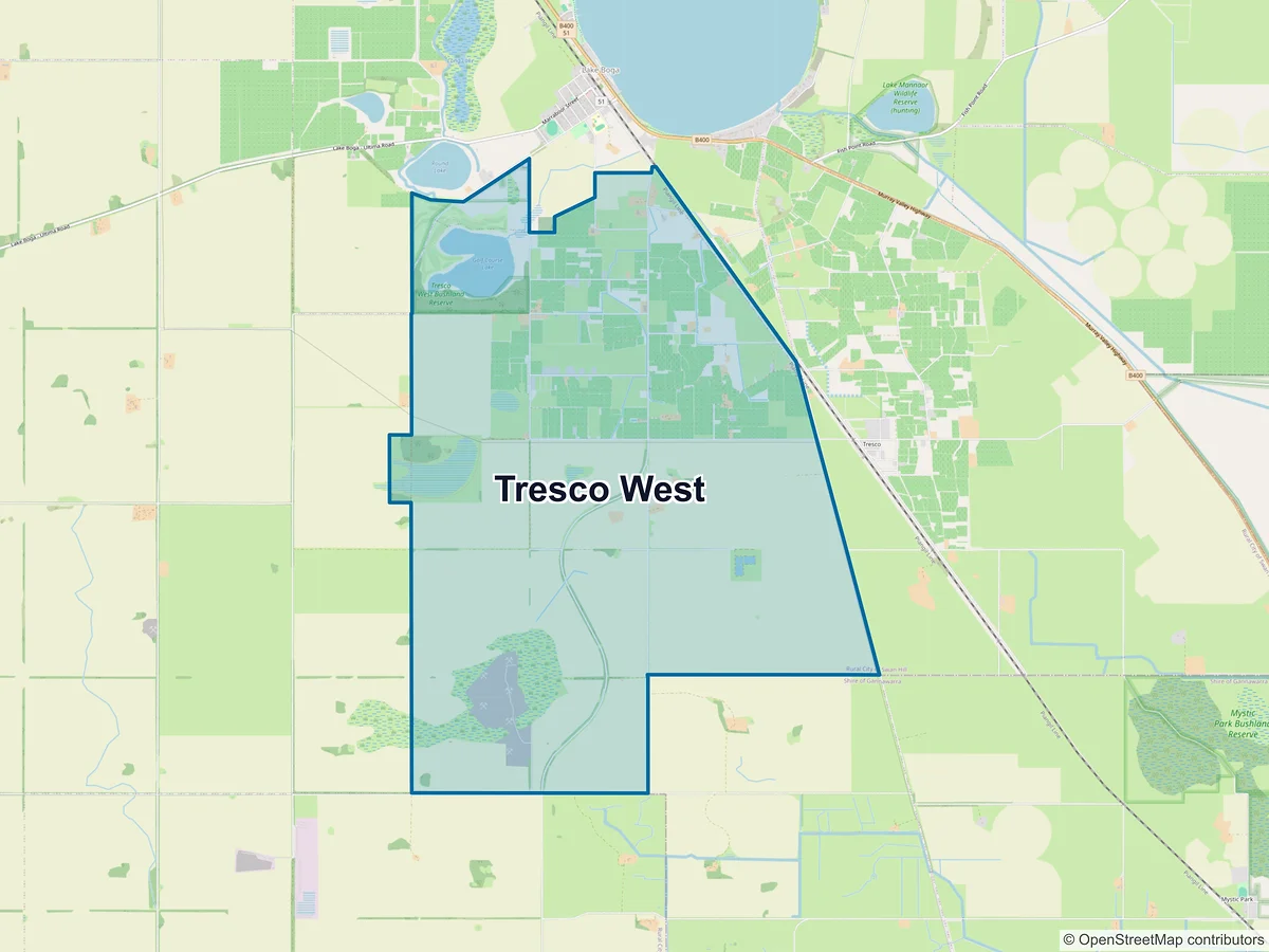 Map of Tresco West, VIC, Australia