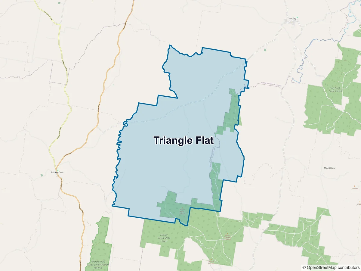 Map of Triangle Flat, NSW, Australia