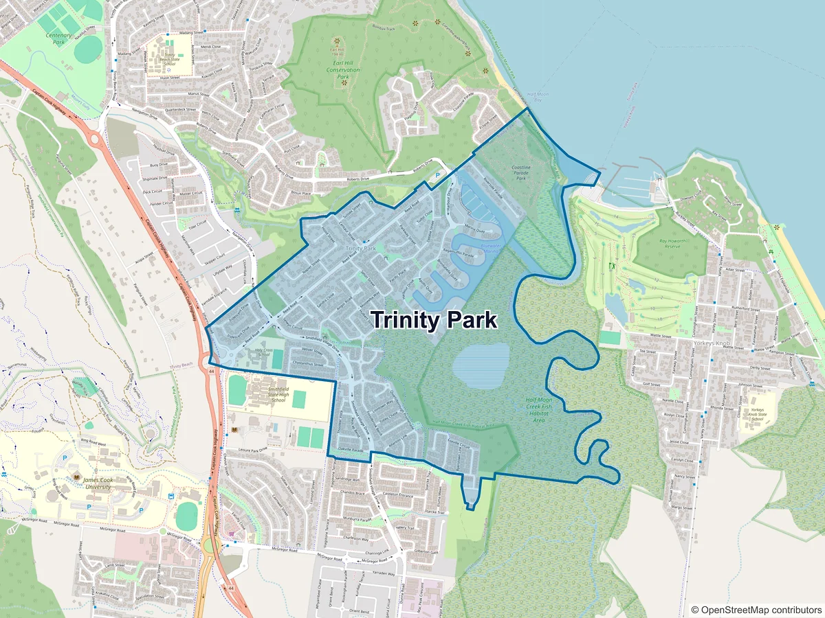 Map of Trinity Park, QLD, Australia