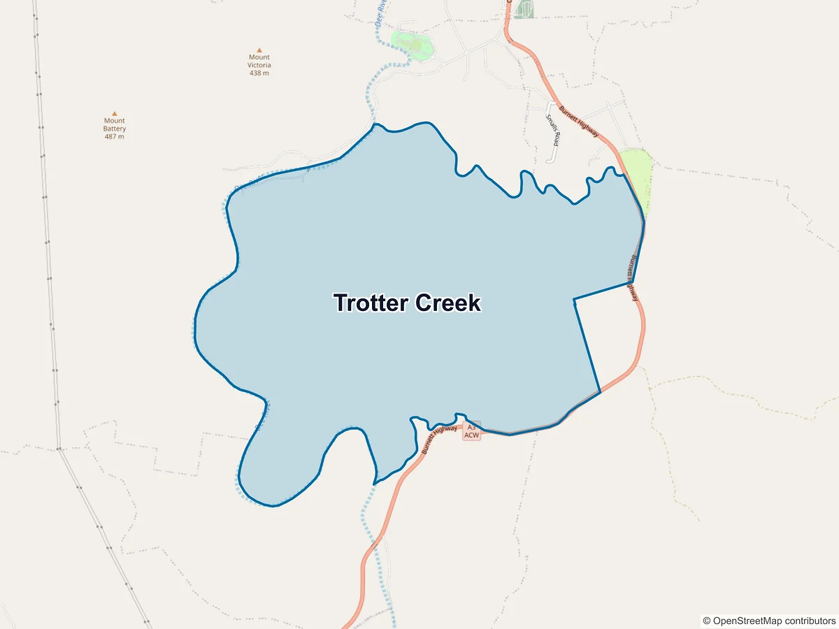 Map of Trotter Creek, QLD, Australia