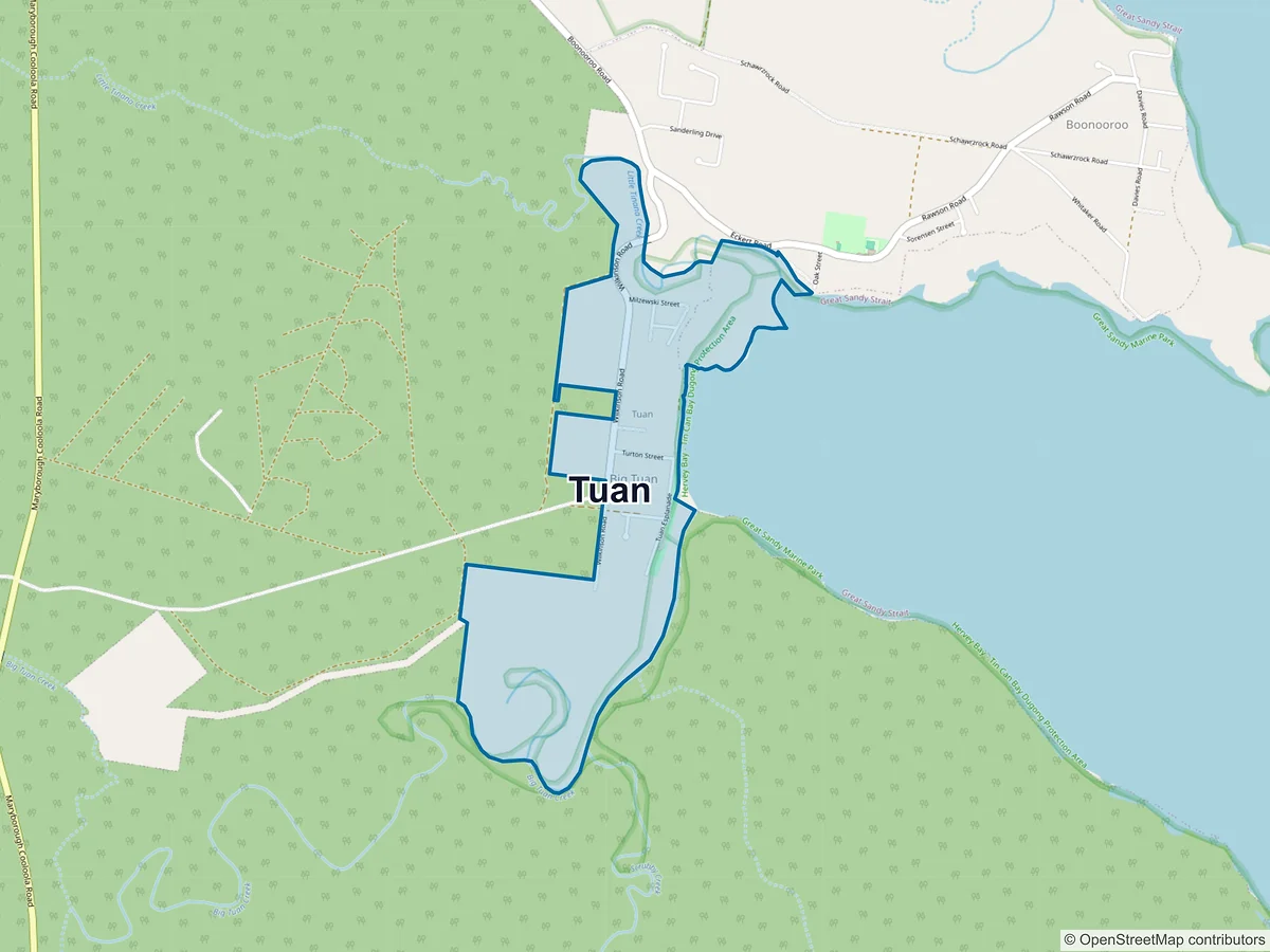 Map of Tuan, QLD, Australia
