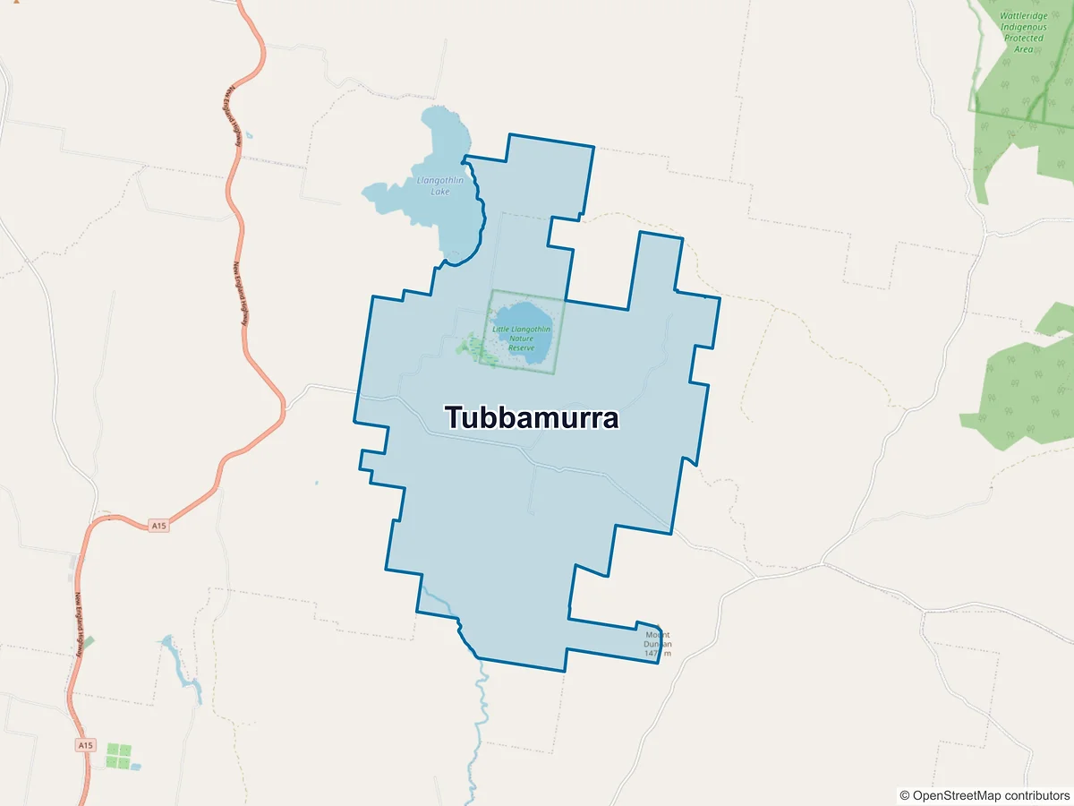Map of Tubbamurra, NSW, Australia