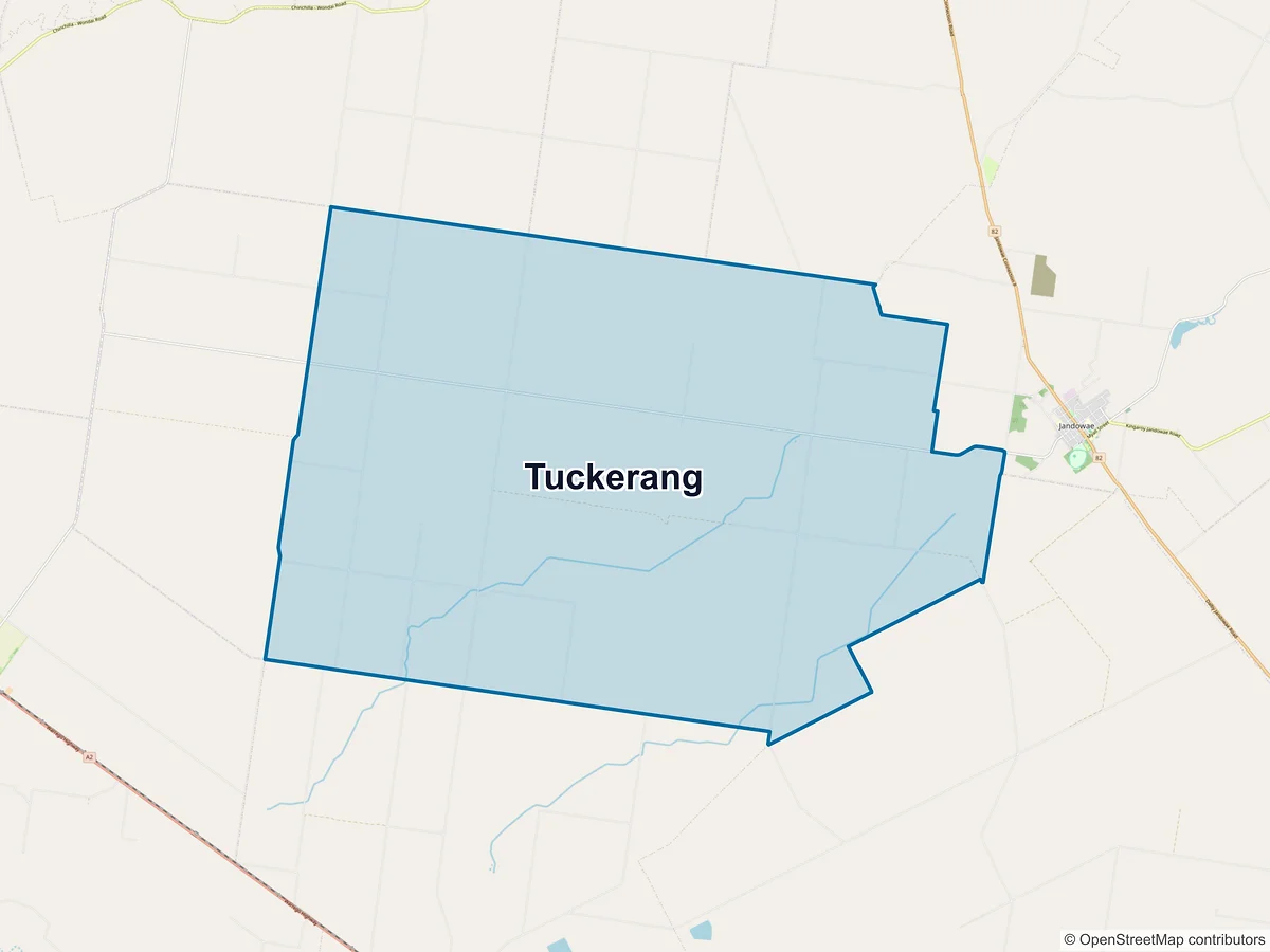 Map of Tuckerang, QLD, Australia