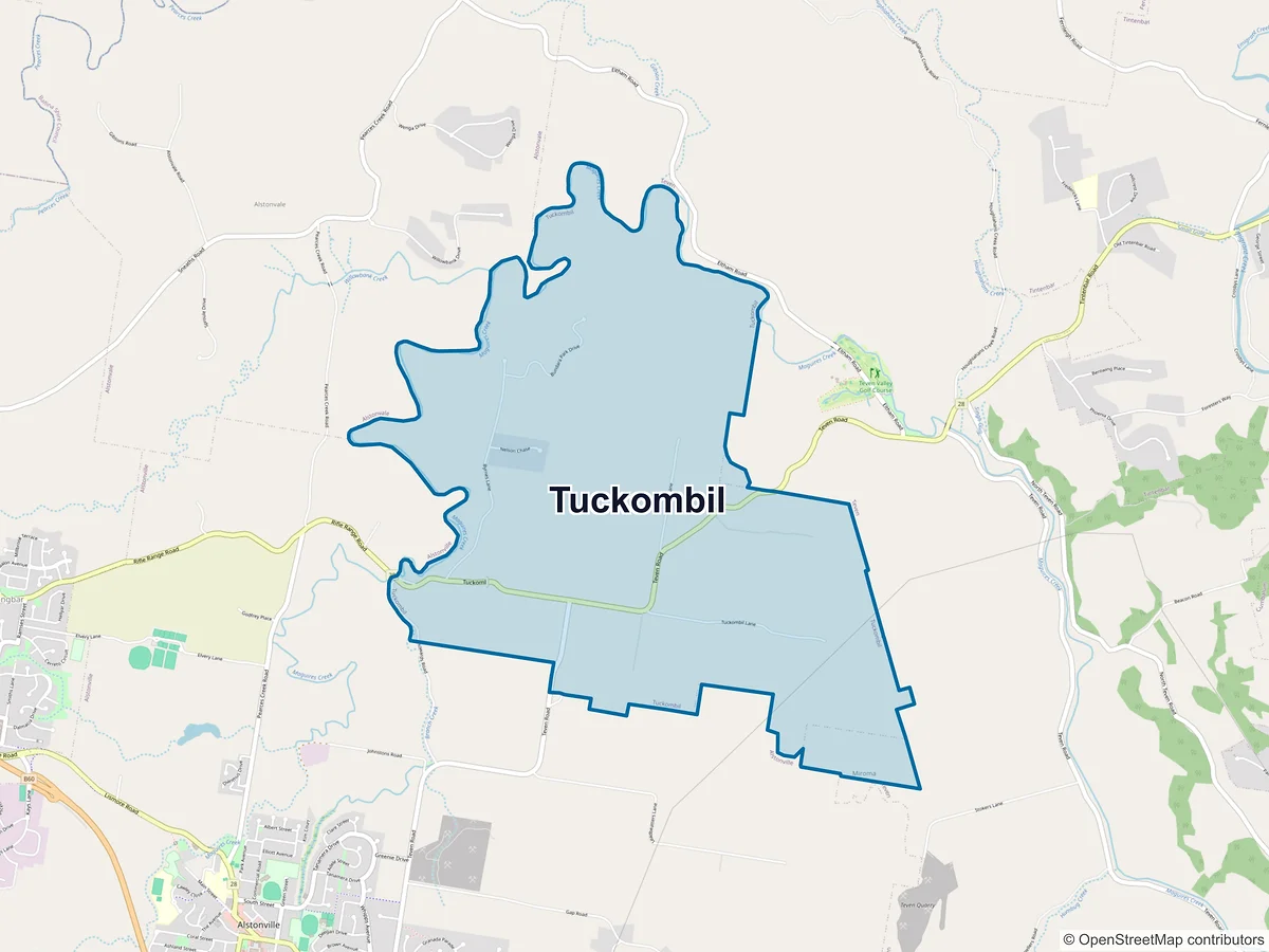 Map of Tuckombil, NSW, Australia