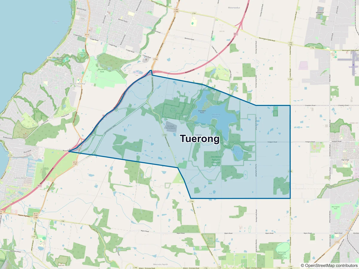 Map of Tuerong, VIC, Australia