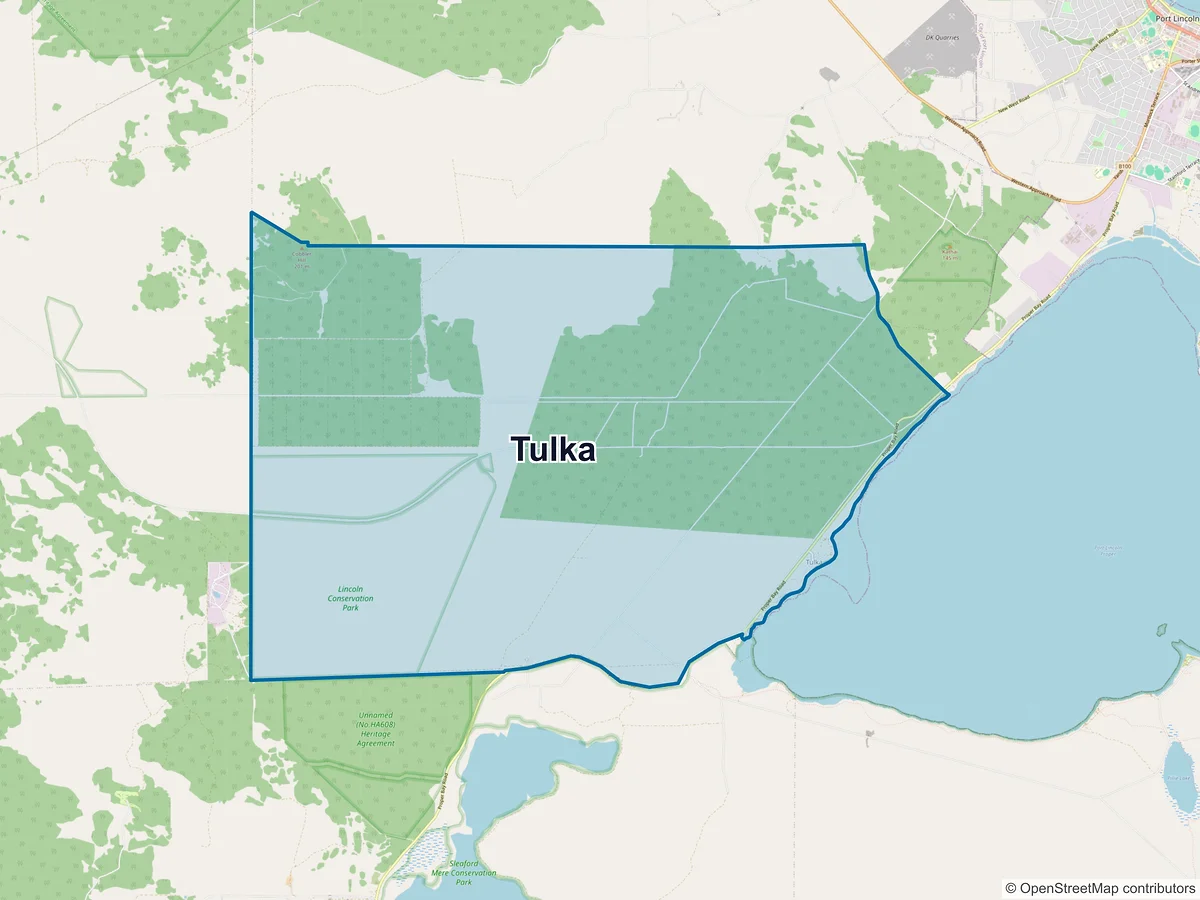 Map of Tulka, SA, Australia
