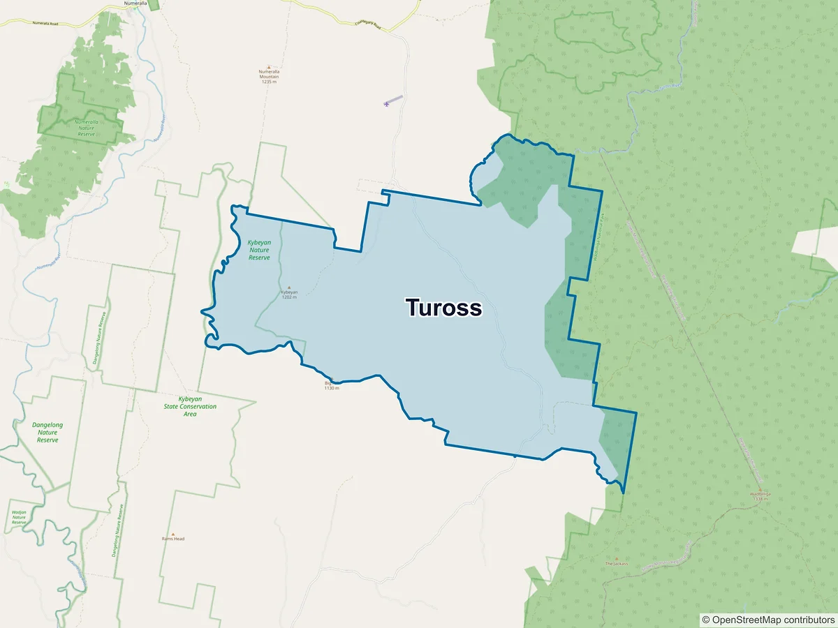 Map of Tuross, NSW, Australia