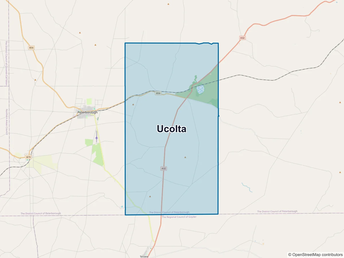 Map of Ucolta, SA, Australia