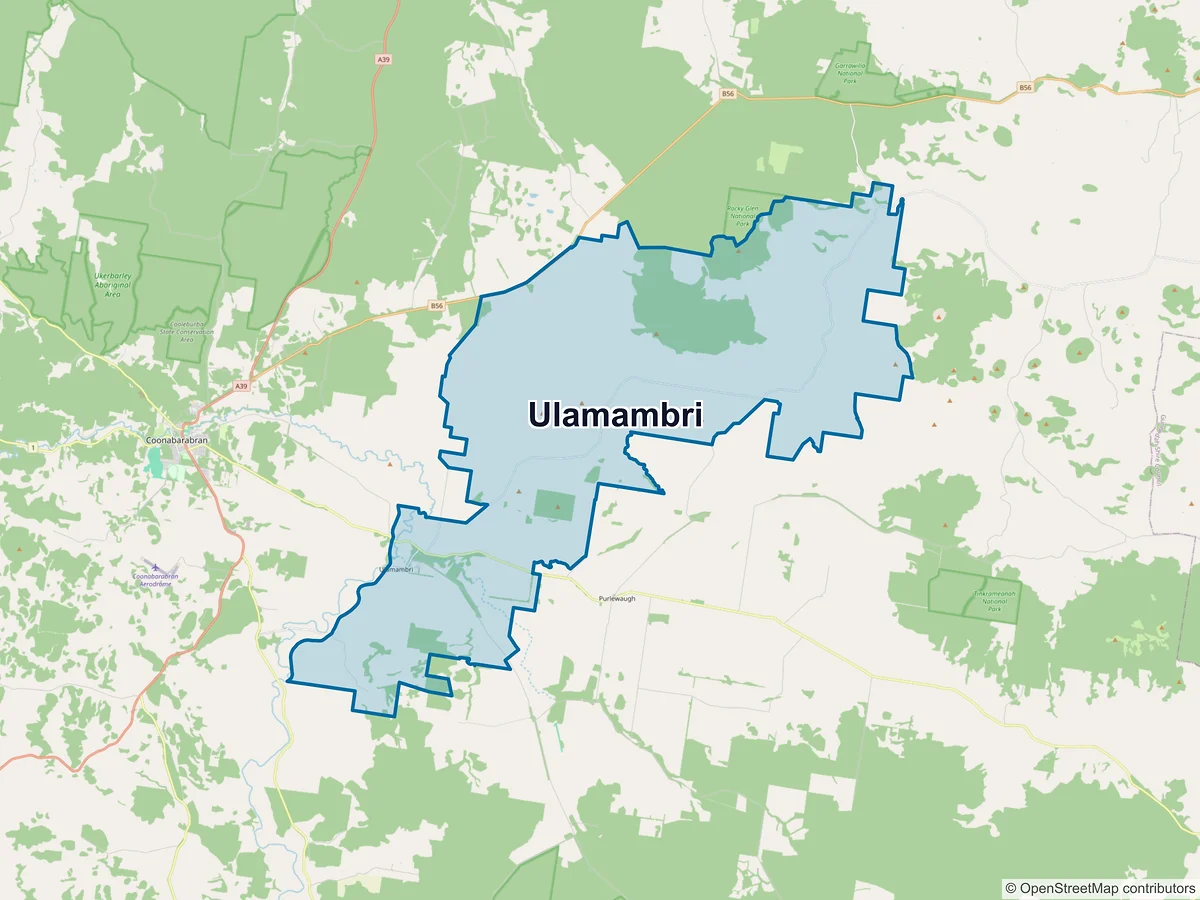 Map of Ulamambri, NSW, Australia