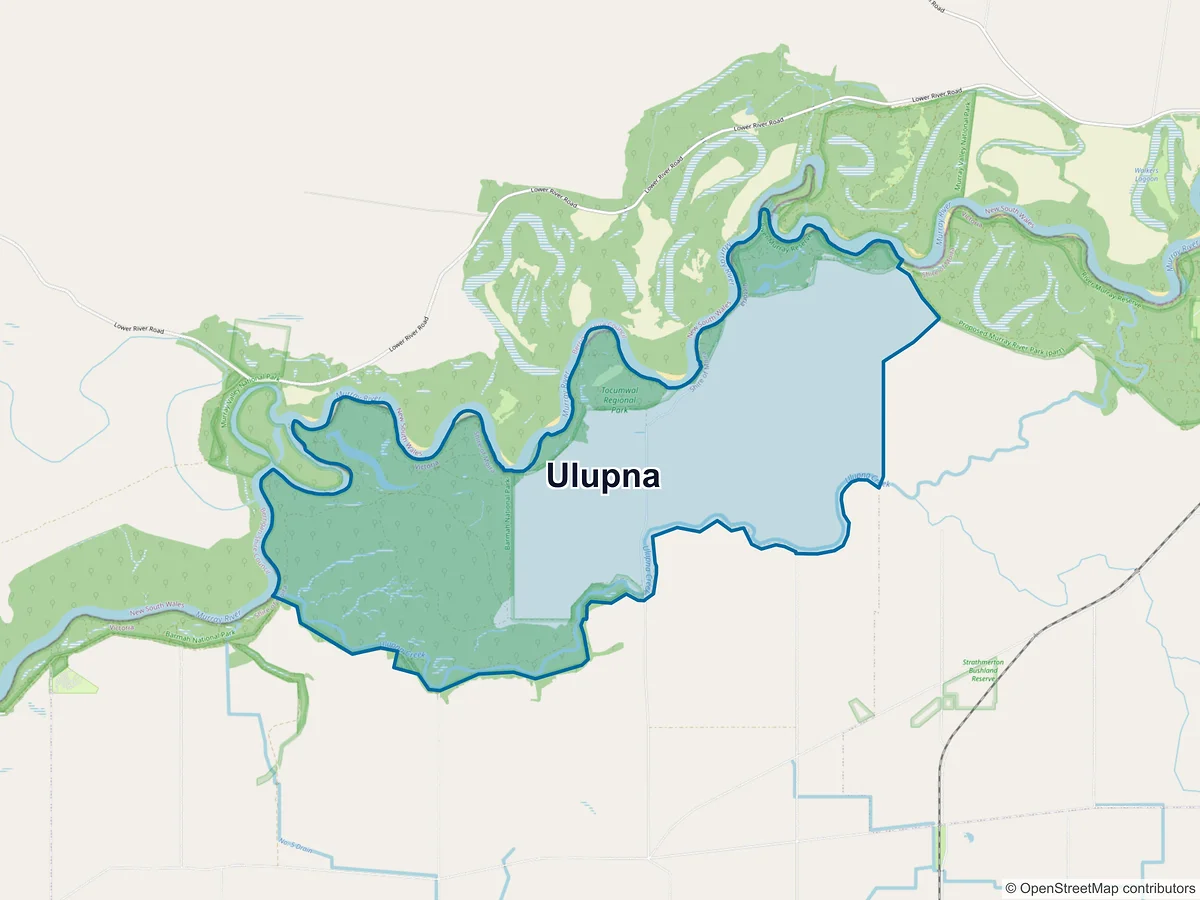 Map of Ulupna, VIC, Australia