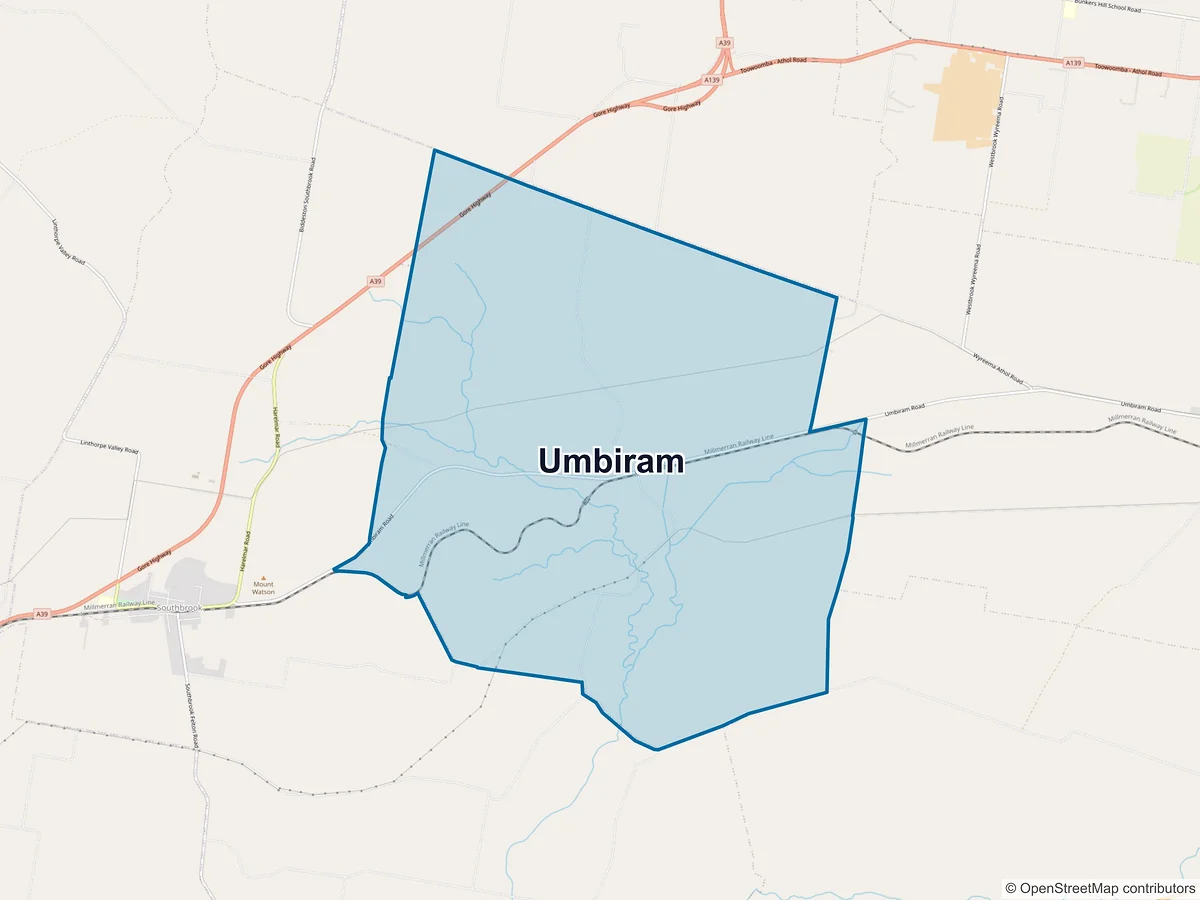 Map of Umbiram, QLD, Australia