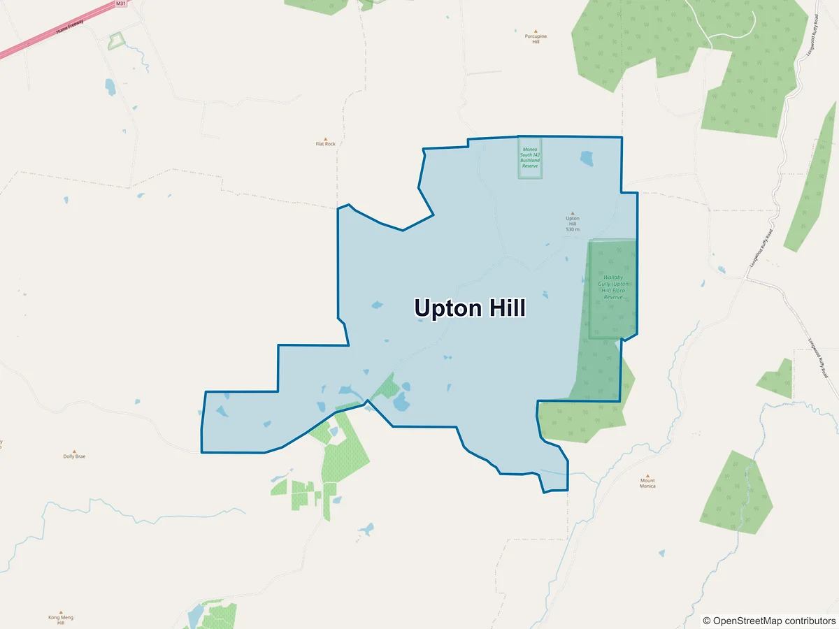 Map of Upton Hill, VIC, Australia