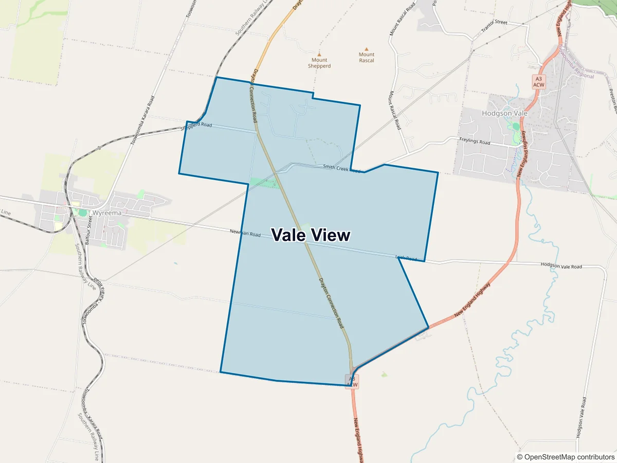 Map of Vale View, QLD, Australia