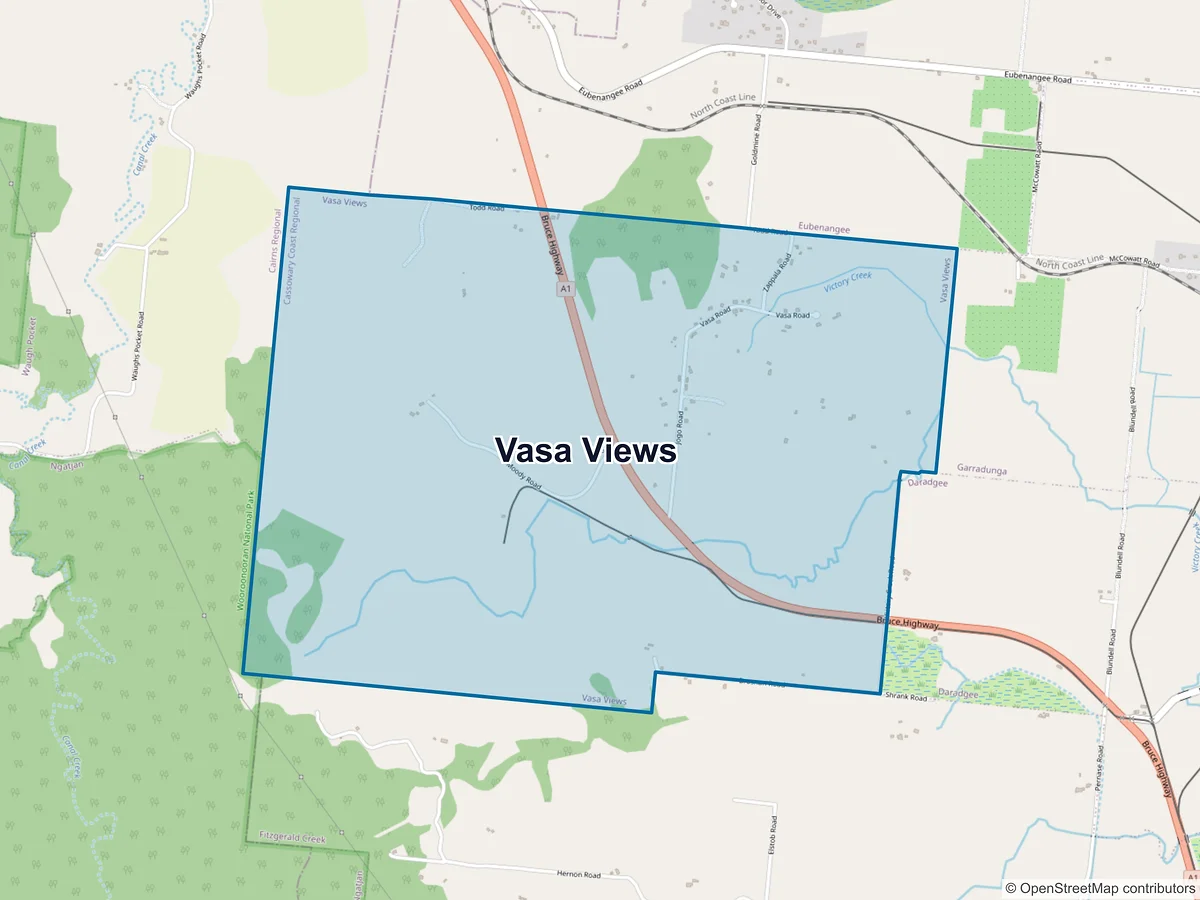 Map of Vasa Views, QLD, Australia
