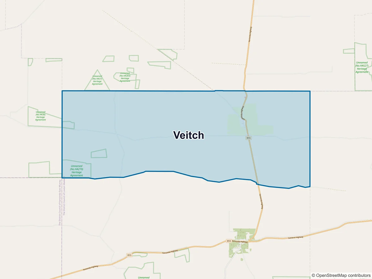 Map of Veitch, SA, Australia