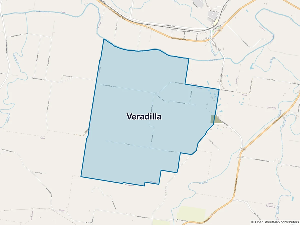Map of Veradilla, QLD, Australia