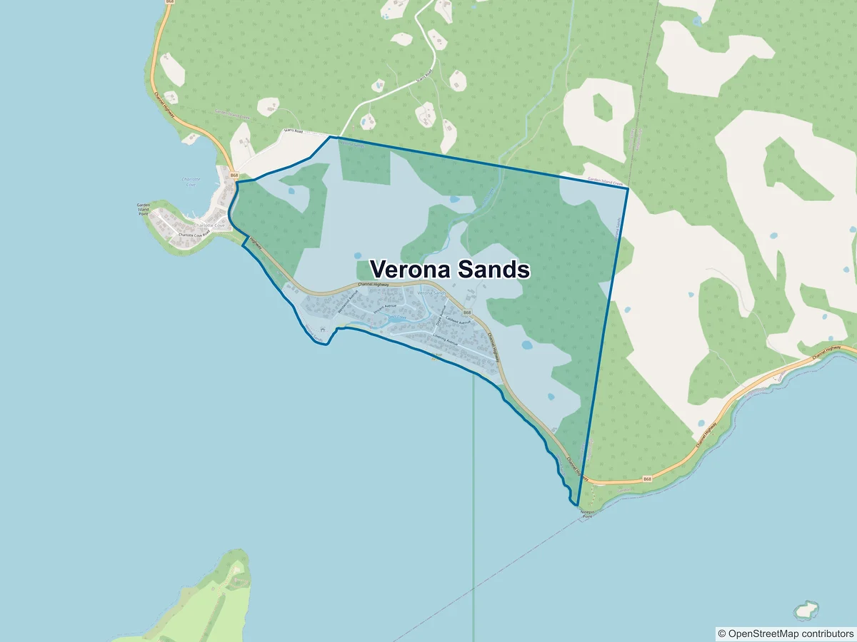Map of Verona Sands, TAS, Australia