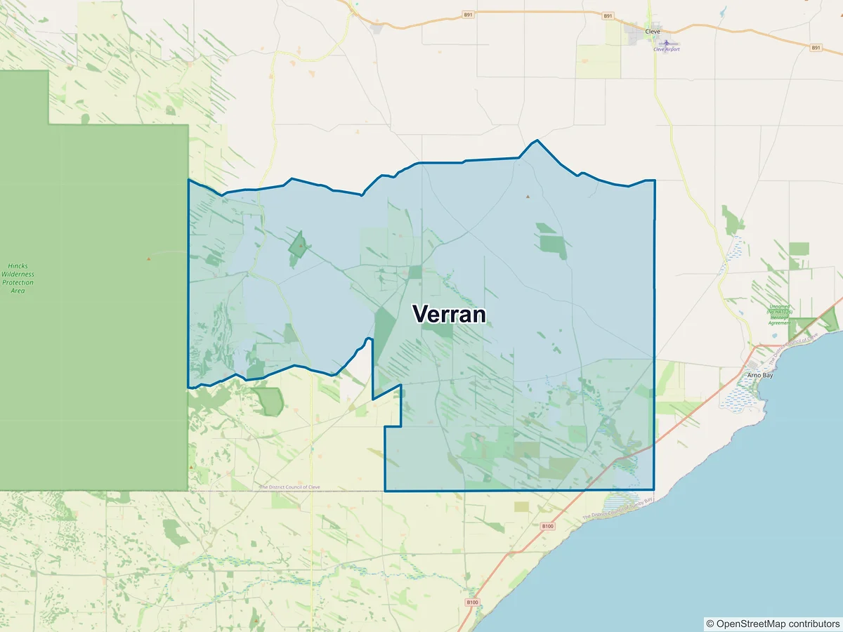 Map of Verran, SA, Australia