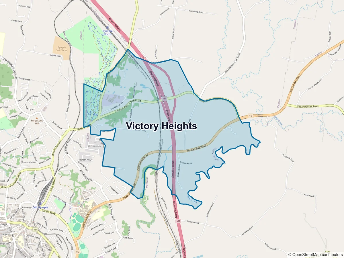 Map of Victory Heights, QLD, Australia