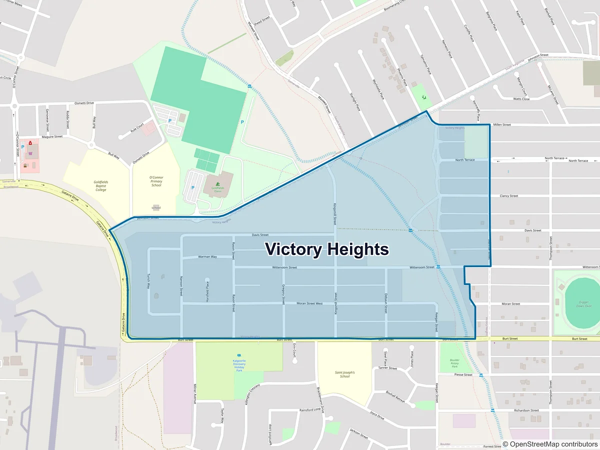 Map of Victory Heights, WA, Australia